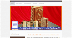 Desktop Screenshot of minibuch-berlin.de